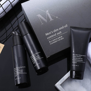 Custom logo Private Label Mens Skincare Products OEM Korean Cosmetics Men Personal Care Acne Anti Aging Skin Care Set for Men