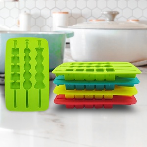 Moule à glaçons en silicone pour sucettes glacées, compatible réfrigérateur et congélateur, qualité alimentaire, démoulage facile, plateau flexible pour glaçons, pour la vente en gros par une usine de qualité - Product Image 2