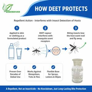 GREENRIVER DEET 99% TC CAS 134-62-3 Repelente Líquido de Insectos, Repelente de Mosquitos, Pesticida - Product Image 3