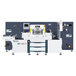 MDC-460-S One station standard servomotor flat bed label die cutting machine rotary slitting machine