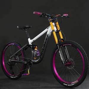 Bicicleta de Montaña para Adultos con Cuadro de Suspensión Completa, Horquilla de Aire, 26/27.5 Pulgadas, Aleación de Aluminio, 10 Velocidades, Ligera, Frenos de Disco Hidráulicos - Product Image 1