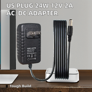 Chúng tôi cắm 24W Máy tính xách tay tường Adapter chuyển đổi 12V 2A AC/<span class=keywords><strong>DC</strong></span> Cung cấp điện với 5.5mm 2.5mm - Product Image 2
