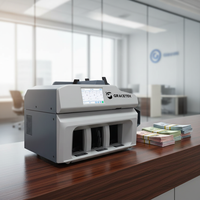 Trieuse de billets Hitachi Fitness - Machine de comptage d'argent de marque GRACETEK - Triage automatique de devises de qualité bancaire UV/MG/IR