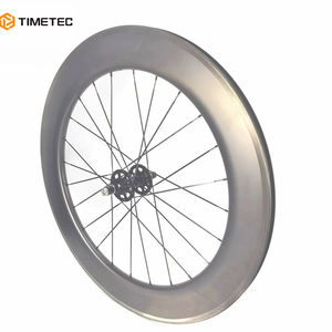 トラックバイク カーボンホイール ピスト ホイールセット 60mm 82mm ハイト クリンチャー ダブルコグハブ シングルスピード 自転車 クリンチャーホイールセット - Product Image 4