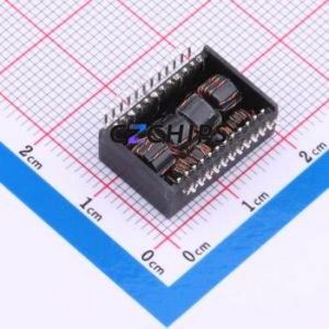 Transformateur LAN H6096NL SMD-24P, inducteur 18,2x12,2mm 1CT:1CT/1CT:1CT 350uH - Product Image 2