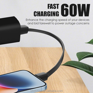 <span class=keywords><strong>Cable</strong></span> de Carga Rápida para <span class=keywords><strong>MacBook</strong></span> de 20V con Cargador PD de 60W y 3A de Velocidad para Teléfono Móvil, Revestimiento de TPE Duradero - Product Image 3