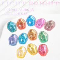 Faible MOQ Bojun TG Poudre Chrome Effet Miroir Aurora Prête à l'Expédition Pigment Métallique Haute Brillance pour Petites Entreprises