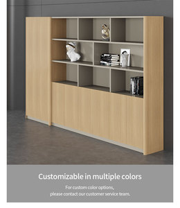 Top-ranking ánh sáng văn phòng bàn Ghế kết hợp đơn giản hiện đại bằng gỗ Modular cao cấp quản lý nội thất văn phòng - Product Image 4