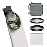 Kit de filtre d'objectif Apexel UV/CPL/ND avec étui de rangement à coque rigide en verre optique multicouche et cadre en aluminium pour objectif d'appareil photo 67mm