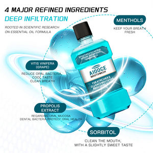 Großhandel 6-in-<span class=keywords><strong>1</strong></span> Komplettpflege Bio Anti-Mundgeruch Natürliche Zahnpflege Mini-Flasche 250ml Zahnaufhellung Reinigung Antimikrobielle Mundspülung - Product Image 2