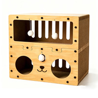 Lit pour chat OEM en gros, durable, antidérapant, anti-poussière, à trois couches, résistant à l'usure, griffoir en carton pour chat