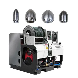 AMJET New High Pressure Water Jet Drain Cleaner Sewer Jetter Drain Cleaning Machine For 75-600mm Pipe Cleaning