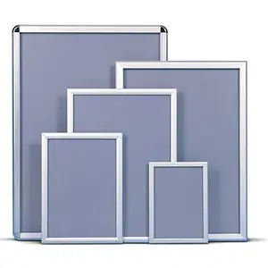 Snap Picture Poster Frame Wall Mounting Front Loading Hard plastic back panel movie poster frame for Display