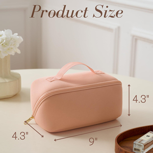 Bolsa de Maquillaje de Neopreno de Gran Capacidad Personalizada Royal Fair, Bolsa de Cosméticos de Viaje con Múltiples Compartimentos, Organizador de Maquillaje Coquette - Product Image 2