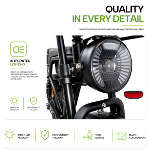 Vélo de montagne électrique en provenance d'entrepôt européen, pneus larges de 20 pouces, moteur sans balais, double suspension, batterie au lithium 48V 35AH, vélo électrique pour adultes - Product Image 4