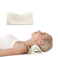 Civière chauffante pour le cou avec taie d'oreiller de thérapie magnétique Oreillers relaxants pour le cou et les épaules Dispositif de traction cervicale