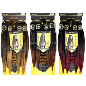 Extension per <span class=keywords><strong>capelli</strong></span> africani 4X pre-stirati da 38 pollici, leggeri, senza trama, per <span class=keywords><strong>trecce</strong></span> e stile Boho - Product Image 3