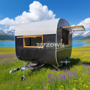 Chariot alimentaire robuste et écologique à faible consommation d'énergie, remorque mobile de concession pour les startups de restauration de rue - Product Image 4