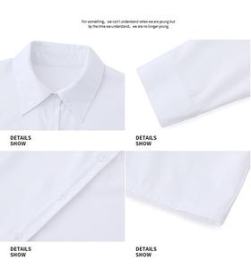 เสื้อเชิ้ตทำงานผู้หญิง แขนยาว คอปกโปโล ทรงเรียบง่าย สไตล์ออฟฟิศ สำหรับฤดูใบไม้ผลิและฤดูใบไม้ร่วง ขายส่ง - Product Image 6