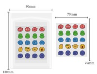 Autocollants anti-boutons hydrocolloïdes en forme de crème glacée mignons à l'huile d'arbre à thé pour le visage
