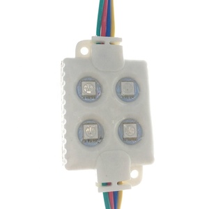 Không thấm nước DC12V tiêm 5050 1 Wát màu LED Modul 4 cái RGB SMD mô-đun - Product Image 2