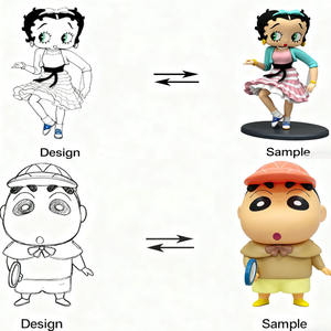 Figurines de dessin animé 3D personnalisées en 2D, modèle de personnage, décoration de <span class=keywords><strong>chambre</strong></span>, <span class=keywords><strong>jouet</strong></span> en plastique, fabrication en usine - Product Image 3