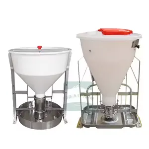 60kg 80kg 100kg fattening pig feeder, automatic feeder for fattening pigs, stainless steel dry and wet feeder for large pigs