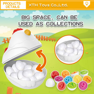 Produits tendance 2023 Nouveautés Jouet de jeu Assortir les œufs Légumes Reconnaître les œufs sensoriels Assortir les formes Jouets pour bébés 0-12 mois - Product Image 5