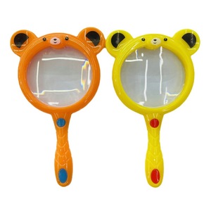 Loupe de poche anti-chute pour enfants, motif animal de dessin animé, pour expériences scientifiques à la maternelle - Product Image 2