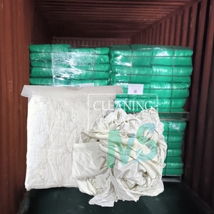 Chiffons industriels super absorbants en coton blanc recyclé pour le nettoyage et l'entretien des réservoirs d'huile et des ateliers - Product Image 1