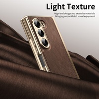 Coque de téléphone pliable en cuir de haute qualité avec logo personnalisable pour Samsung Fold Z4 Business Usage Mobile Phone Pouch Cover Plus Model