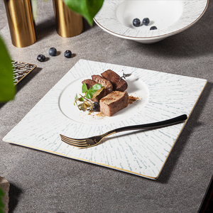 Thân Thiện Với Môi Dập Nổi Màu Crockery Bán Buôn Đen Và Trắng Trung Quốc Sứ Đồ Ăn Tối Gốm Đặt Bộ Đồ Ăn Bán - Product Image 6