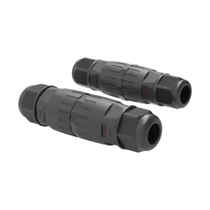 Per M18 piccola presa scatola di giunzione per iniezione 2pin 3pin connettori impermeabili 10A rame a contatto in Nylon fili spina - Product Image 2