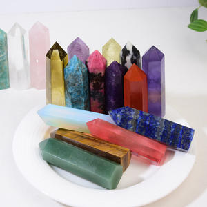 Vente en gros Pierres brutes naturelles <span class=keywords><strong>Feng</strong></span> Shui Colonne de cristal Ornements de bureau décoratifs pour la maison et le bureau - Product Image 3