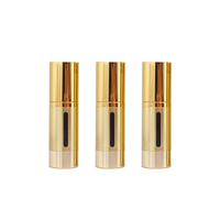 Ensemble de flacons de crème et de sérum pour soins de la peau en aluminium ABS argenté avec pompe sans air de 50 ml et 15 ml
