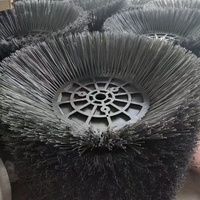 Brosse latérale pour balayeuse de voirie avec filaments en nylon PP et fil d'acier pour Dulevo 5000