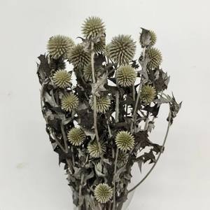 Bouquet d'échinops artificiels séchés et préservés, arrangement de fleurs bleu sarcelle pour les occasions de remise des diplômes et de Noël - Product Image 5