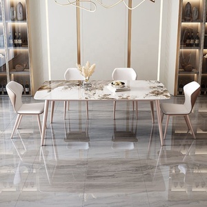 Gedo Bắc Âu tối giản bàn ăn và ghế đặt nhà hàng đá cẩm thạch bàn ăn đặt <span class=keywords><strong>6</strong></span> chỗ ngồi - Product Image 6