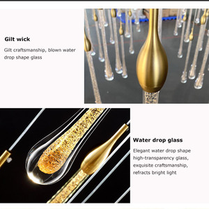 Modern Design Water Drop Pendant <b>Light</b> Superskylite Lighting for High <b>Ceilings</b> for Restaurant Island <b>Bar</b> or Hotel - Product Image 5