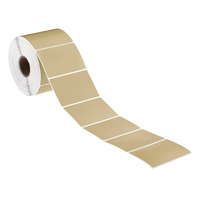 500 pièces autocollants ronds étiquettes de prix rouleau personnalisé 2x2 pouces marron autocollants auto-adhésif étiquettes en papier Kraft pour les petites entreprises