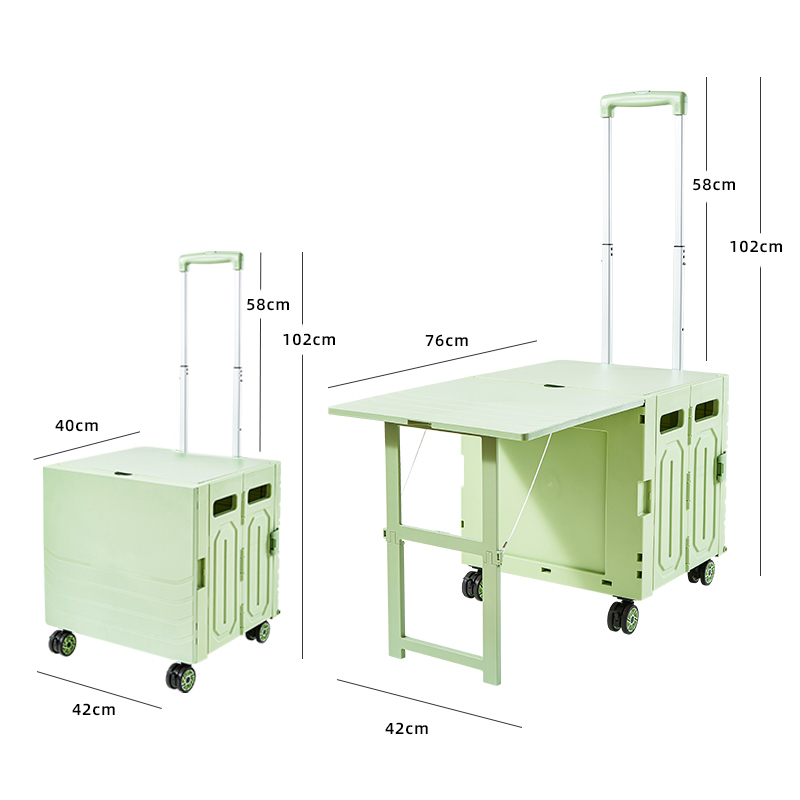 Portable Aluminium Multipurpose Folding Plastic Shopping