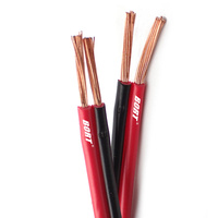 Kabel Speaker Paralel PVC UL2468 2C 18AWG Merah Hitam