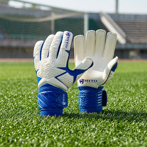 Gants de gardien de but de football de qualité supérieure, couleur personnalisable, impression en silicone au dos et paume souple Letax 3+3 mm - Product Image 2