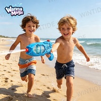 Pistolet à eau en plastique pour enfants, design lumineux multicolore, 350 ml, vente en gros, pas cher, pour l'été et les activités de plein air