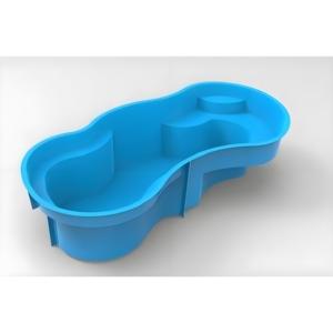 OEM enterrada pequeña piscina de fibra de vidrio al aire libre