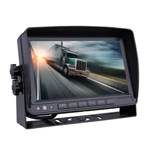 Penjualan Pabrik Layar Lcd Mobil 12V 24V 7 Inci Kecerahan Peredupan Otomatis TFT LCD Tampilan Belakang Mobil Monitor Kendaraan Bus Truk