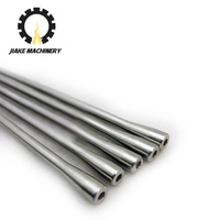 JIAKE Mini souffleuse à verre en acier inoxydable 304/310S, tube creux 8mm DE 6mm DI, buse de soufflage pour verre soufflé, bâton de soufflage pour verre, art du verre