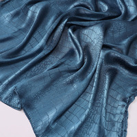 Nouvel arrivage Hijab malaisien froissé en imitation soie Châle Foulard pour femme musulmane Hijab en satin crêpe motif crocodile