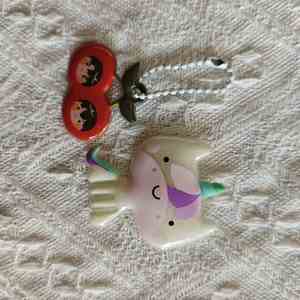 พวงกุญแจพิมพ์ลาย UV บน PVC พร้อมจี้รูปขวดจิ๋ว กระจกเงา และยางรัดพวงกุญแจ DIY - Product Image 5