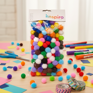 ชุดอุปกรณ์ตกแต่งพู่หลากสีรุ้ง ชุดวัสดุ DIY ครบชุด อุปกรณ์งานฝีมือหลากสีสัน สเปกตรัมสีเต็มรูปแบบสำหรับงานสร้างสรรค์ที่สนุกสนาน - Product Image 4